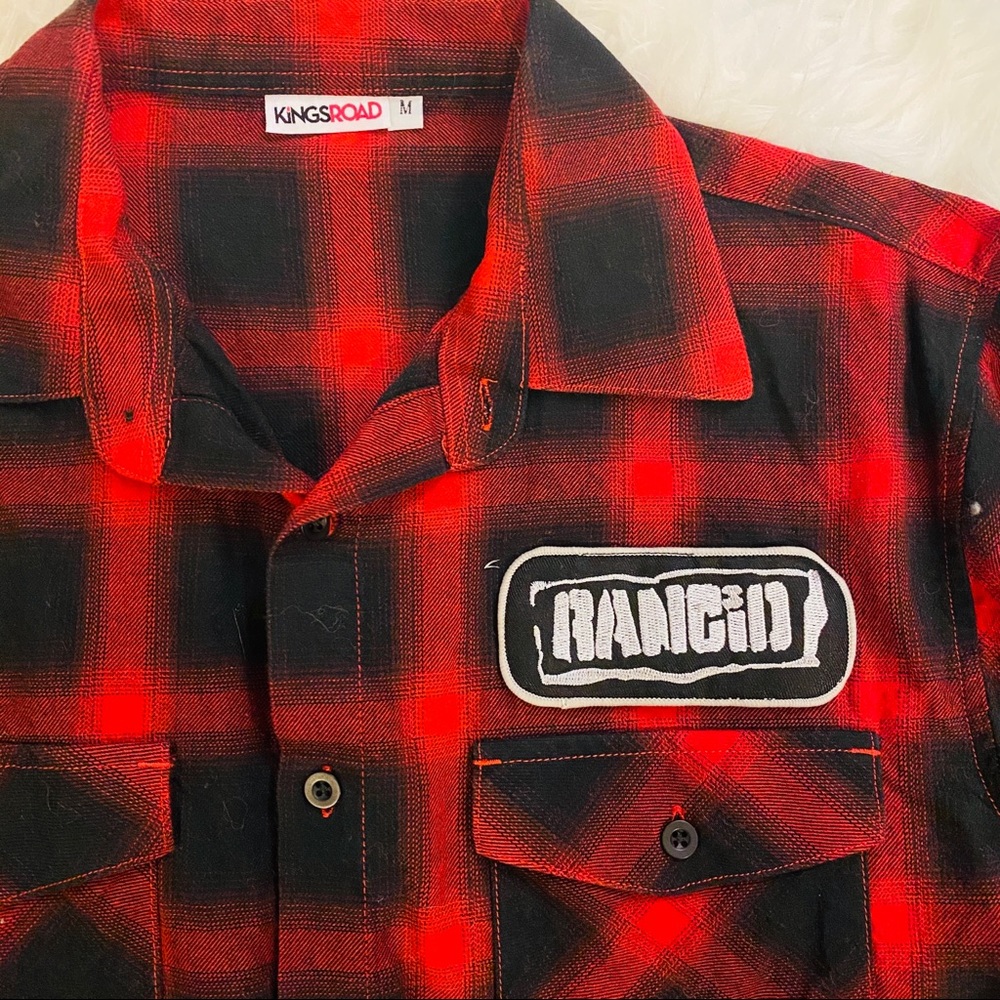 *Rare* Rancid Logo Patch Flannel
